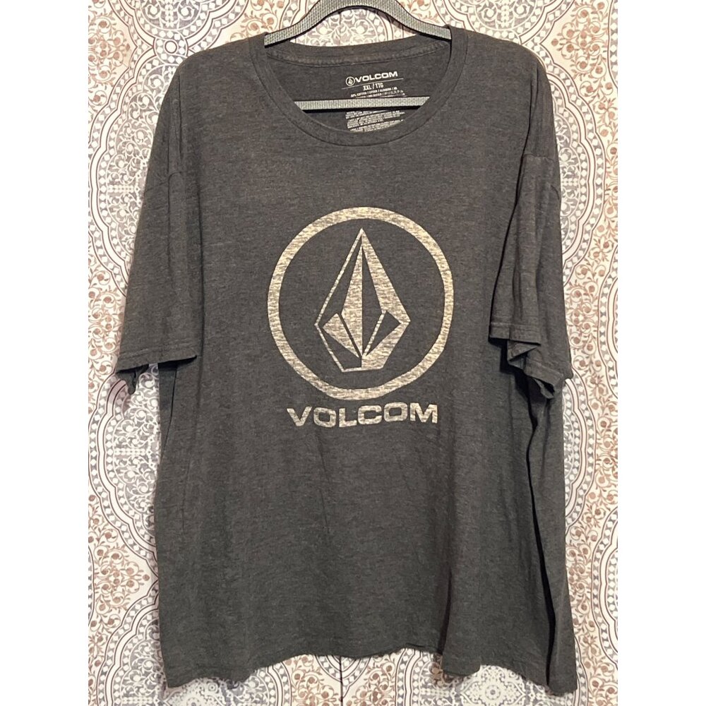 Volcom Crisp Stone Heather Grey Graphic Tee Xxl Soft Casual Streetwear